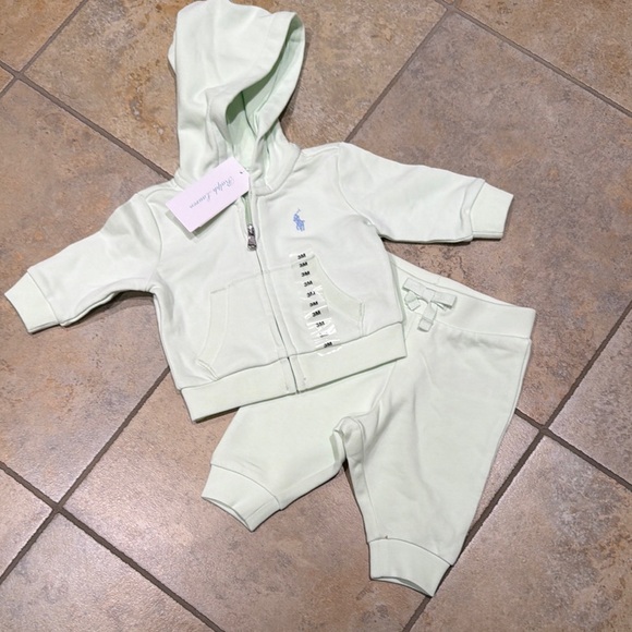 Ralph Lauren Baby French Terry Hoodie & Pant Set